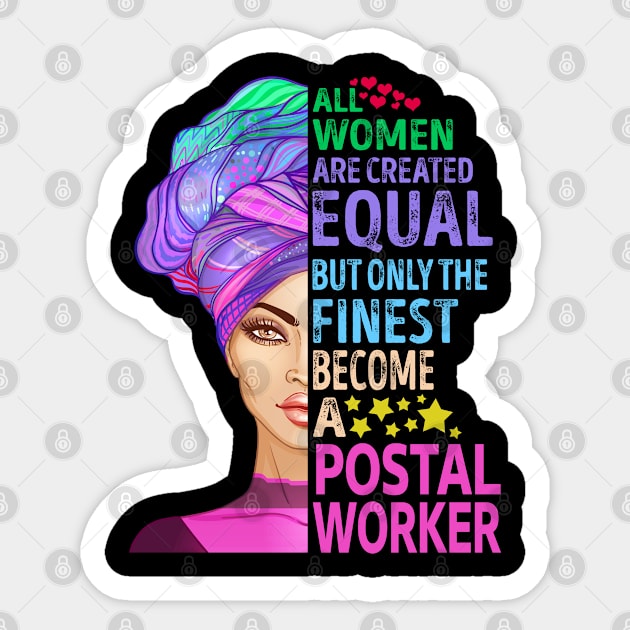 The Finest Become Postal Worker Sticker by MiKi